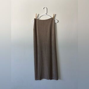 Vintage Mark Wong Nark Elegant night BeigeMaxi pencil Skirt for Women